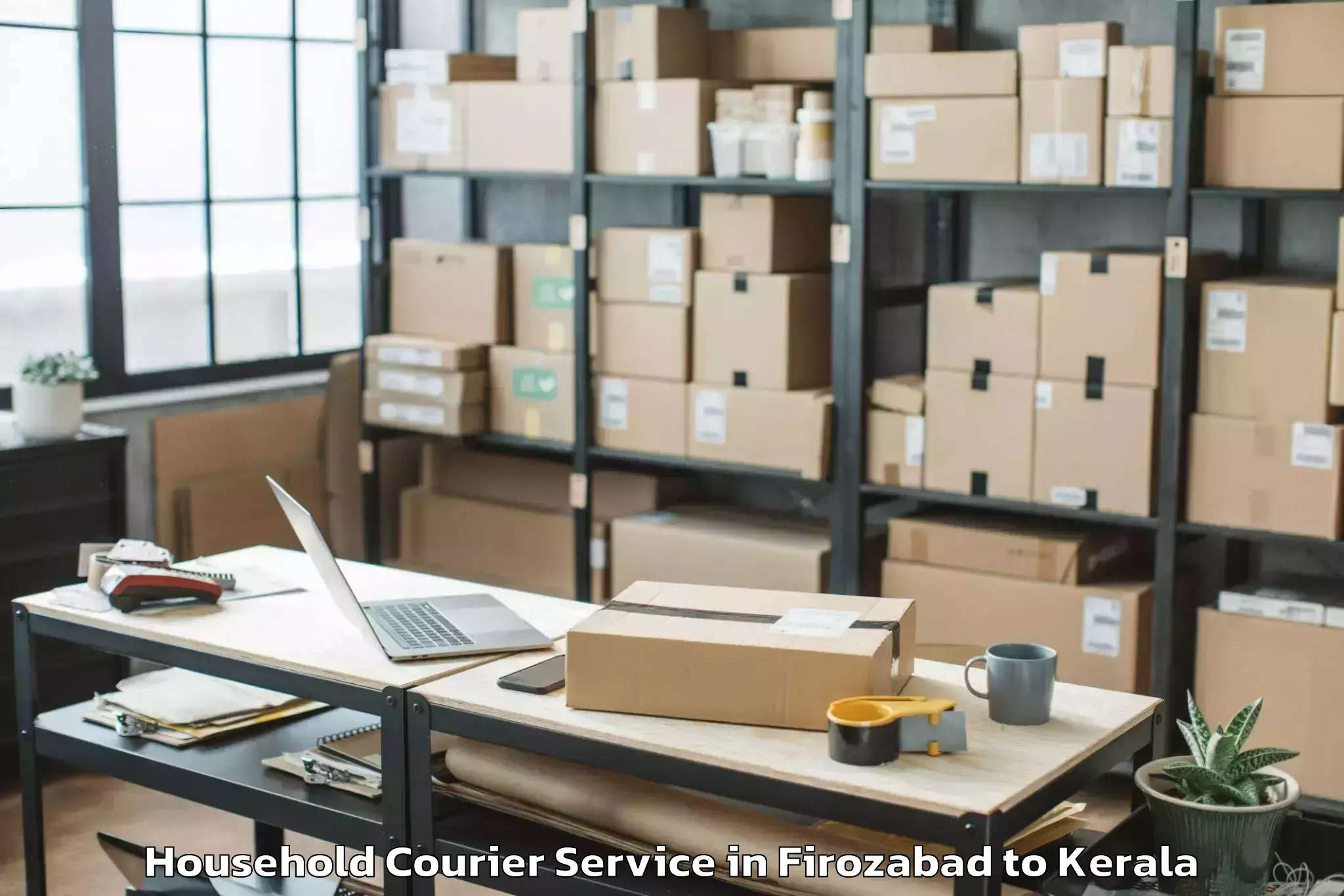 Professional Firozabad to Kodamthuruth Household Courier